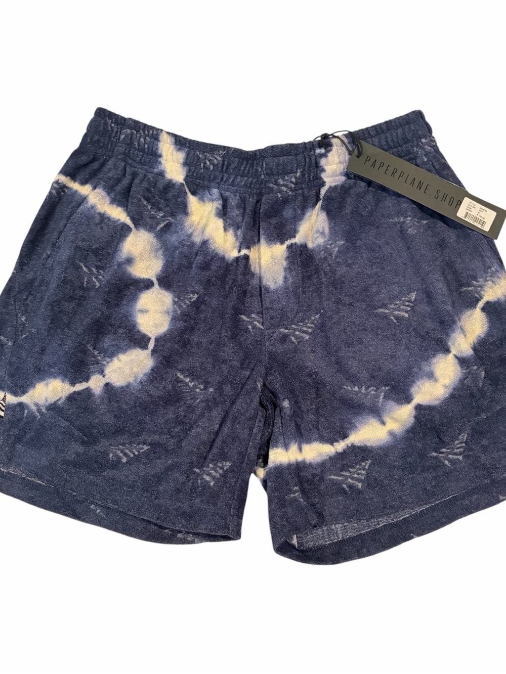 Paperplane Do or Dye Terry Cloth Shorts M NWT ✈️